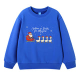 I Believe in Santa Silly Goose Christmas Sweatshirt
