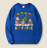 Overstimulated But Festive Opossum Christmas Sweatshirt