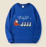 Santa & Silly Geese Christmas Sweatshirt