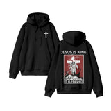 Unisex Jesus Is King Print Hoodie