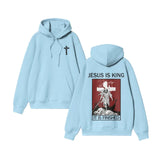 Unisex Jesus Is King Print Hoodie