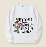 Humorous Floral Cross Design