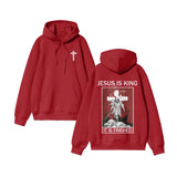 Unisex Jesus Is King Print Hoodie
