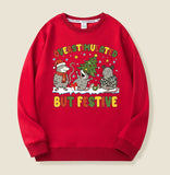 Overstimulated But Festive Opossum Christmas Sweatshirt