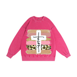 Faith Trendy Color Block Hoodie