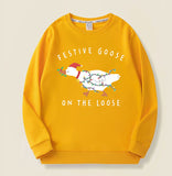 Festive Goose on the Loose Christmas Sweatshirt