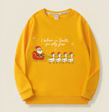 Santa & Silly Geese Christmas Sweatshirt