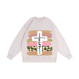 Faith Trendy Color Block Hoodie
