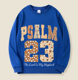 Psalm 23 collage sweatshirt