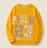 Psalm 23 collage sweatshirt