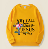 Humorous Floral Cross Design