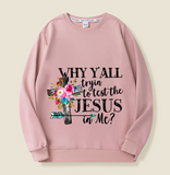 Humorous Floral Cross Design