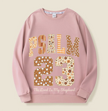 Psalm 23 collage sweatshirt