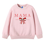 Mama Est. 2025 Bow Sweatshirt
